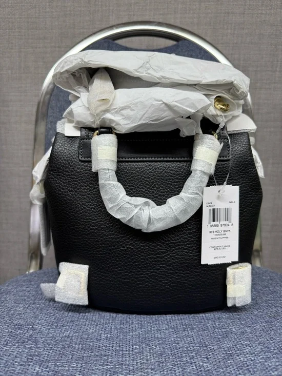 Coach NWT Hadley Backpack in black pebbled leather - Picture 6 of 6